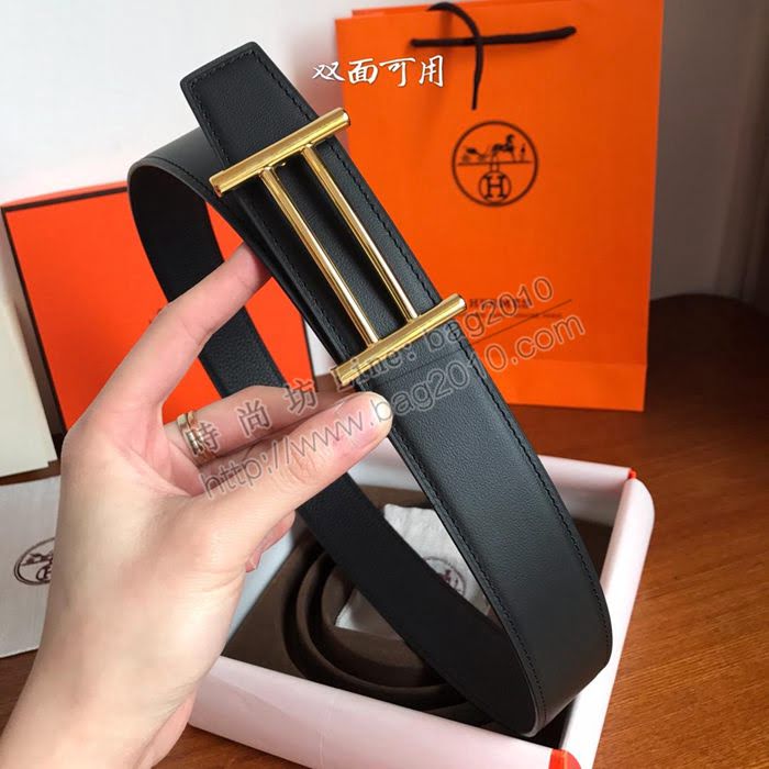 HERMES皮帶 官網同步 雙面小牛皮腰帶 愛馬仕雙面男皮帶  hgh1959